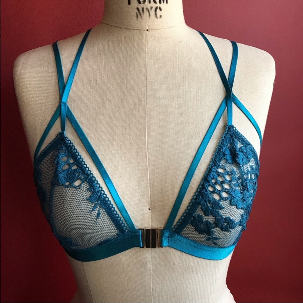 For Love & Lemons Skivvies strappy lace bralette